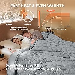 Bedsure Electric Blanket Queen Size - Dual Control
