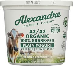ALEXANDRE FAMILY FARMS, Organic Plain A2 Whole Milk Yogurt, 24 OZ