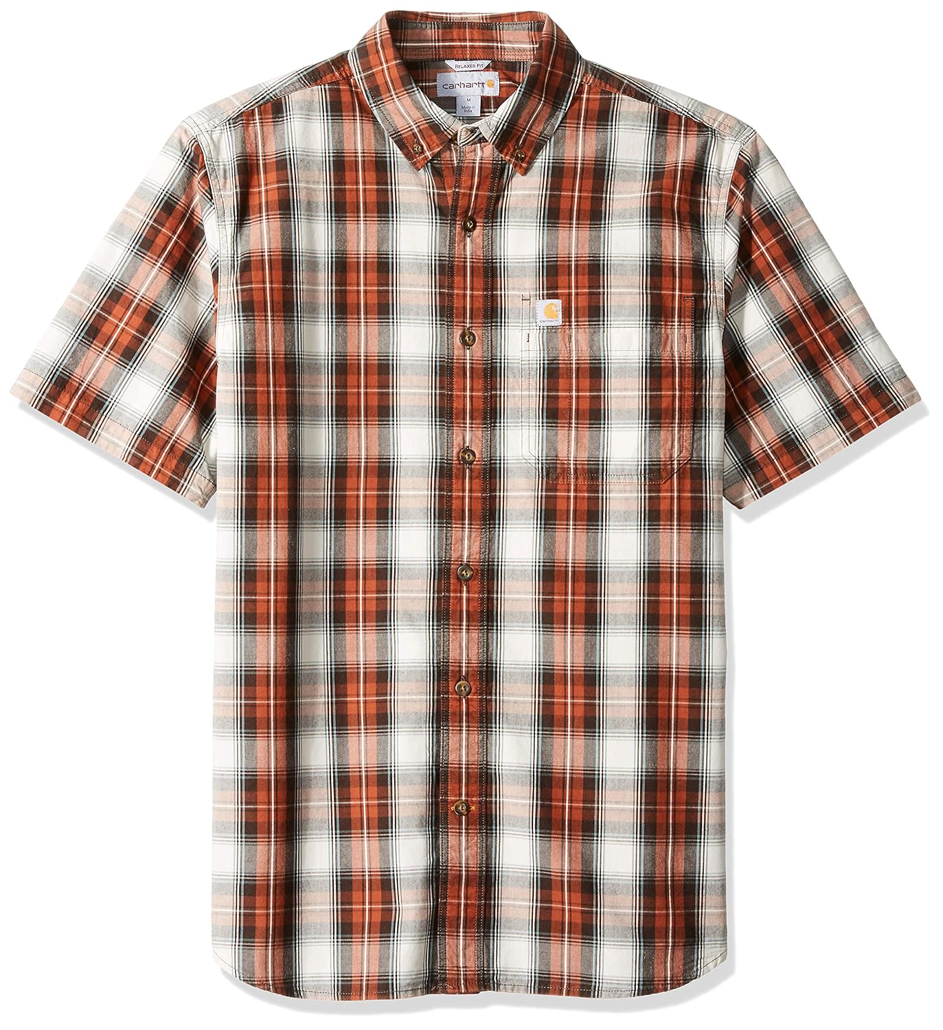 Buy Carhartt Men's Essential Plaid Button Down Short Sleeve Shirt at