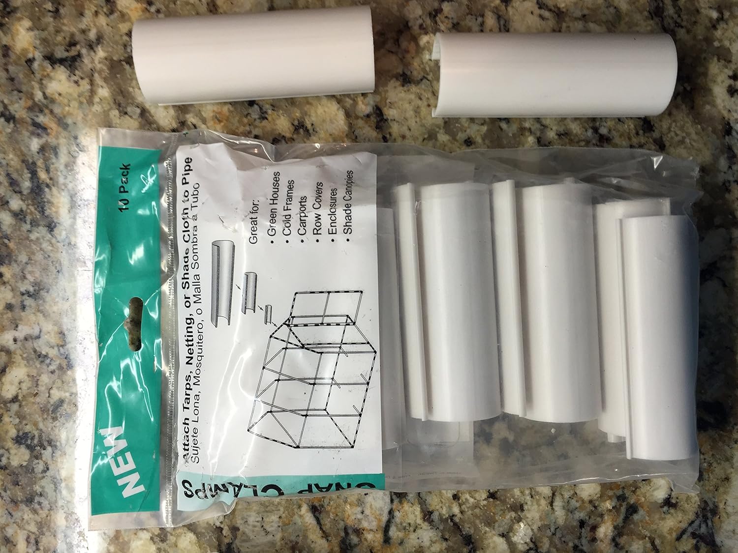 Snap Clamp 3/4 Inch x 4 Inches Wide for 3/4 Inch PVC Pipe White 10 per Bag : Garden & Outdoor