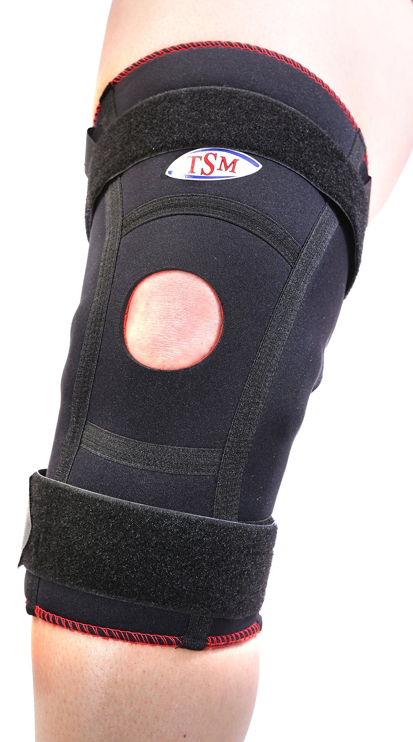 TSM 2172-1 Sports Knee Bandage Active Stabilised with Steel Support, Size S