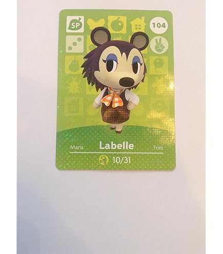 Carte Amiibo Animal Crossing 207 Layette / Mabel Holo [EUR] – Série 3, Near Mint, Nintendo
