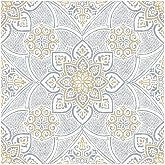 FloorPops Decora Blue Peel Stick Floor Tiles, FP6301