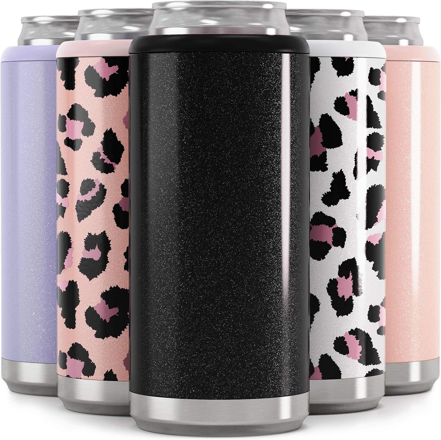 slim stainless steel koozie