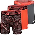 New Balance Men's 6" Premium Performance Boxer Brief with Fly Front (3 Pack)