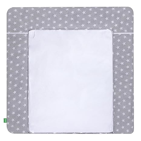 LULANDO Wickelauflage mit 2 abnehmbaren und wasserundurchlässigen Bezügen. Oberstoff 100 % Baumwolle. Passend u.a. für die Ko