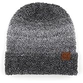 C.C Eco Friendly Recycled Winter Chunky Stretchy Knit Beanie Cap Hat (HAT-2076)(HAT-2082)