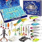 Advent Calendar 2025 Adult Fishing Advent Calendar Fishing Gifts For Men Teens Boys 24 Days Christmas Countdown Calendar Fishing Tackle Lures Gifts For Men
