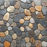 HOMETITUTE Pebble Stone Look 12x12 Inch Peel Stick Vinyl Floor Tile | Vinyl Planks, Self-adhesive Stickers; Removable Flooring, DIY Upgrade; Bathroom Kitchen Balcony; Pebble River Stones