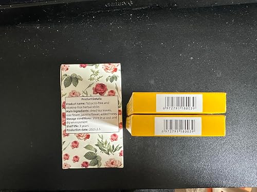 YFIONE-Herbal Cigarettes- Tobacco Free, Nicotine Free, 2 Packs-40 Smokes,  Yellow in Saudi Arabia