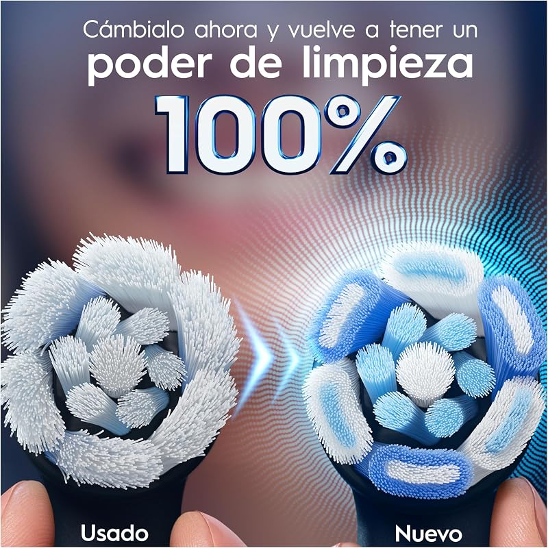 iO Ultimate Clean Cabezales de Recambio Originales, Negro, Pack de 6