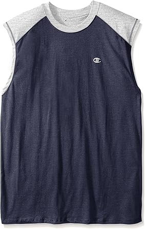 Champion Mens Big-Tall Jersey Muscle T-Shirt 2X//Tall Dark Green