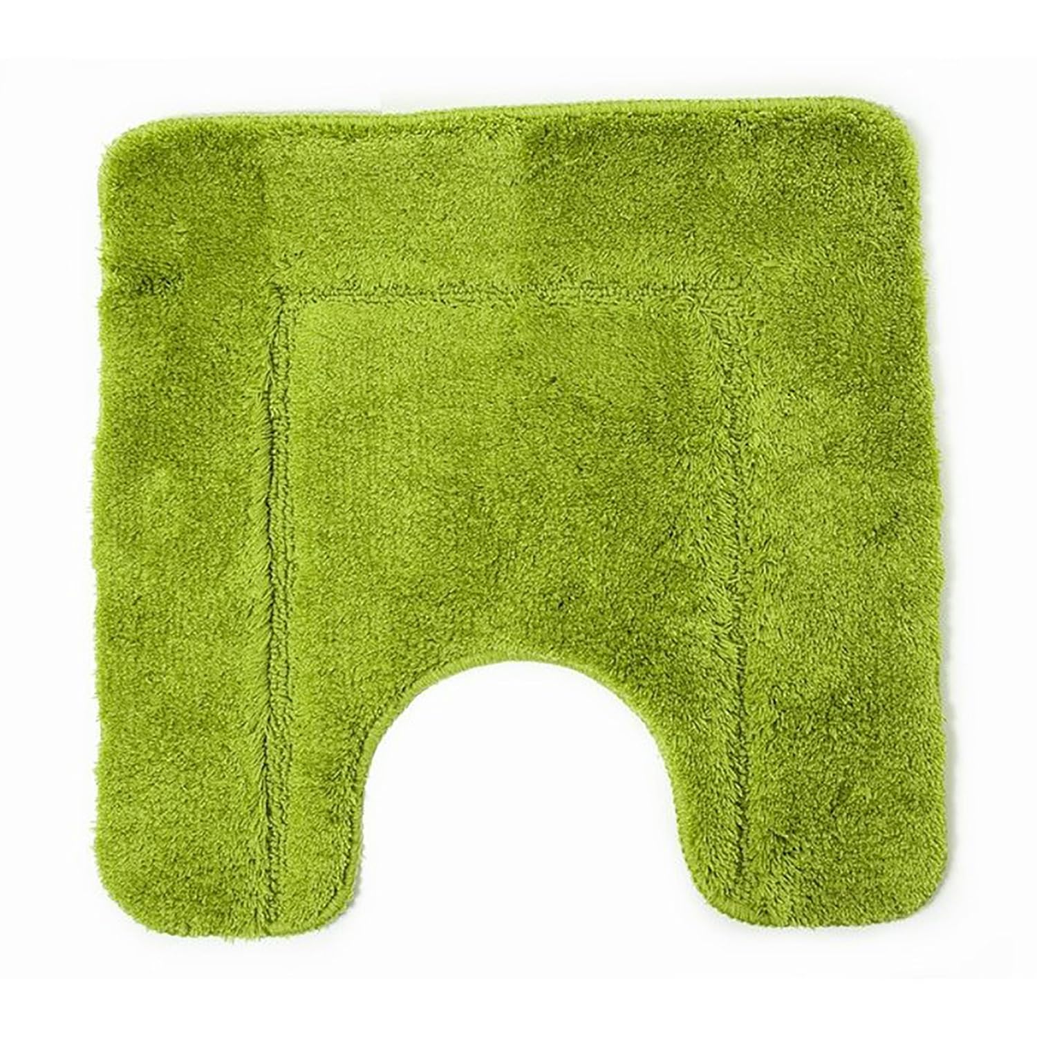Square Design Green Bathroom Pedestal Mat (50cm x 50cm) (Green) Amazon