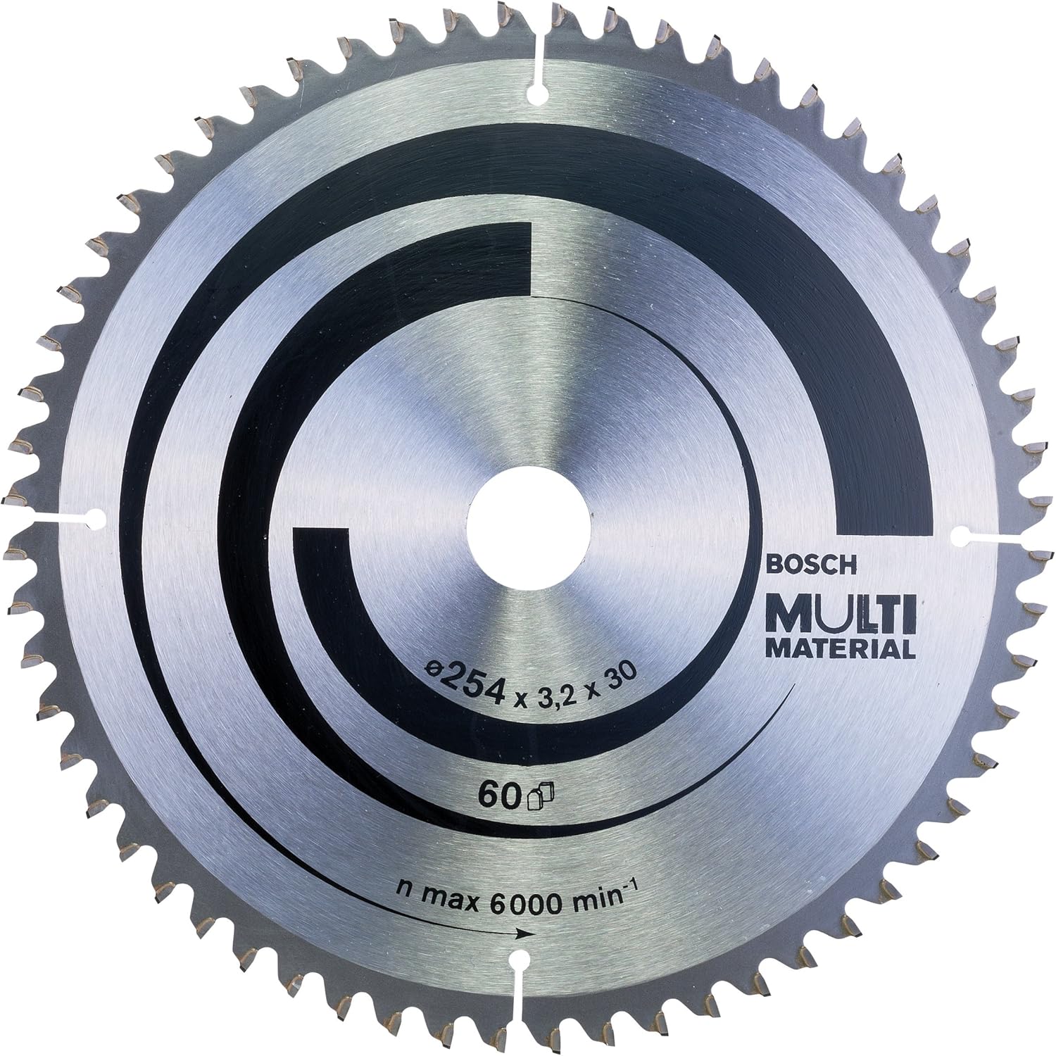 Bosch 1x PRO Multi Material Circular Saw Blade for Corded Mitre Saws (for Aluminium Plastics, diameter mm