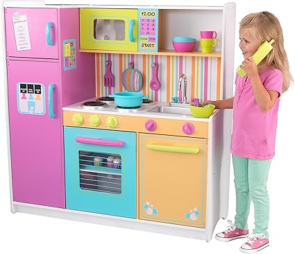Amazon Com Kidkraft Deluxe Big Bright Kitchen Toys Games