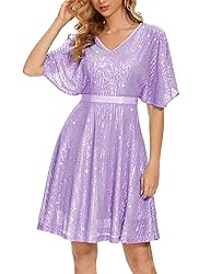 Wedtrend Women's Sequin Dress Tulle Sparkly Night