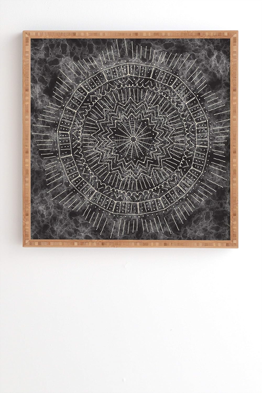 Amazon Com Deny Designs Zoe Wodarz Celestial Dot Framed Wall Art 19 X 22 4 Black White Home Kitchen