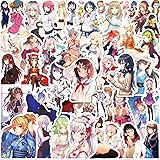 100Pcs Anime Girl Stickers for Water