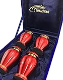 EDENSTAR NEXTG Premium Quality Memorial Mini Keepsake Urns Handcrafted to Perfection Engraved with Unique Design - Small Keepsakes Cremation Urn for Ashes Handmade Funeral Urns Set of Four