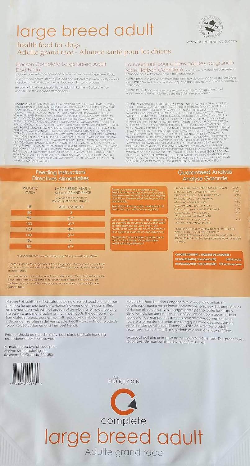 horizon complete large breed puppy food