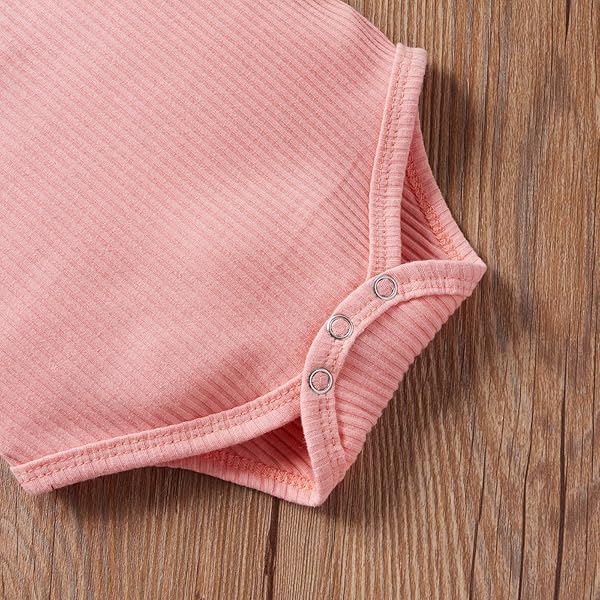 LEDY CHAMPSWIIN SUMMER NEWBORN BABY BOY GIRL CLOTHES SET RIBBED OUTFITS UNISEX INFANT SOLID SHORT SLEEVE TOPS SHORTS 2PCS
