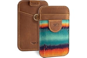 POCKT Slim Card Holder Wallet For Men and Women - Minimalist Front Pocket Wallet Elastic Credit Card Holder Genuine Leather RFID Blocking Card Case Wallets | Grunge