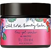 Neal's Yard Wild Rose Beauty Balm, Featuring Rosehip Oil, Hemp Seed & Shea Butter, Nourishing & Exfoliating Cleanser, Vegetarian Approved, Cruelty-Free, 50g
