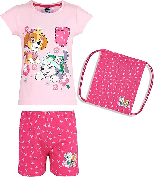 Comment Dit On Pyjama En Anglais Pat' Patrouille Fille Pyjama Court avec Sac - Rose - 2 Ans: Amazon.fr