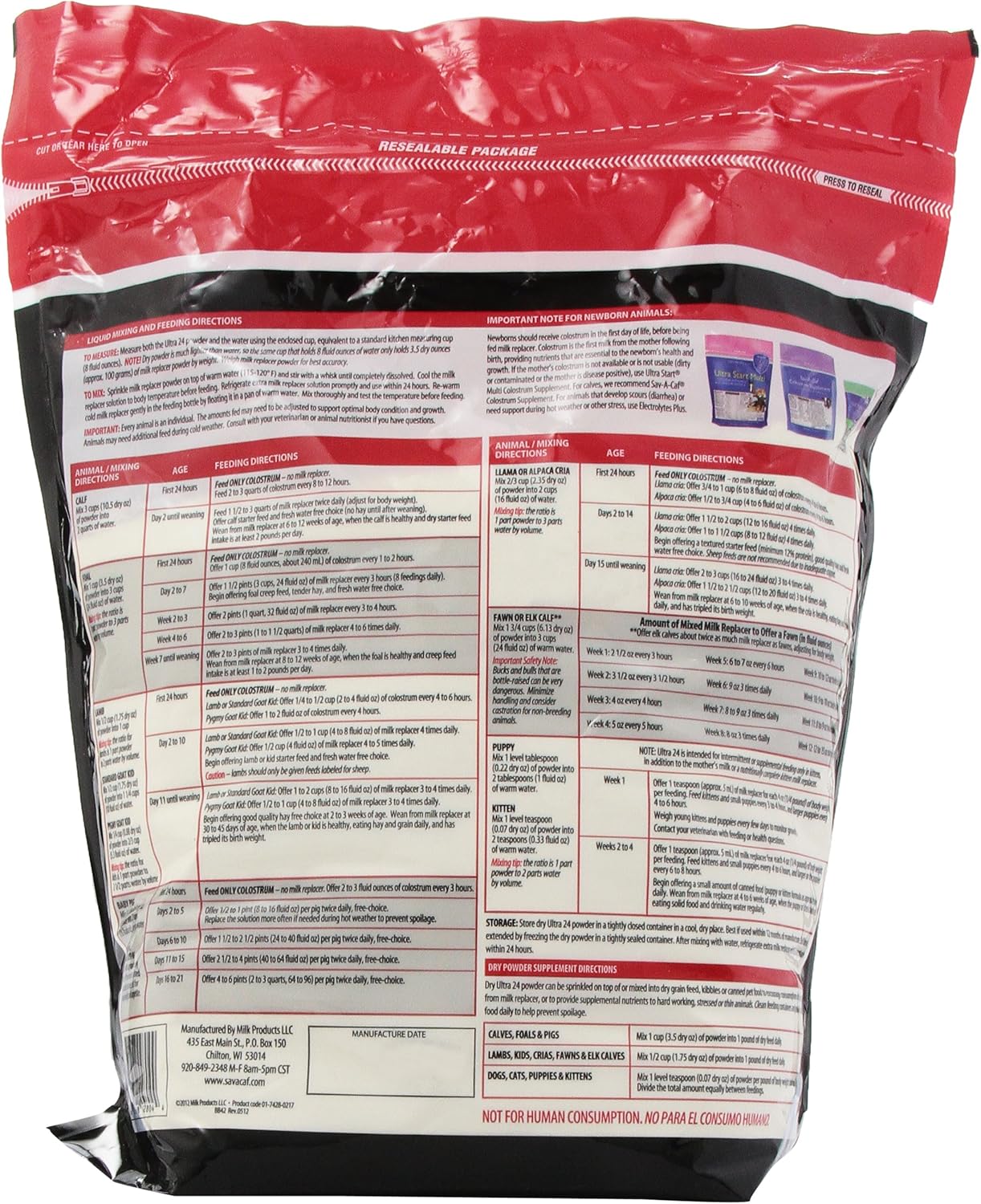 ultra 24 milk replacer for dogs