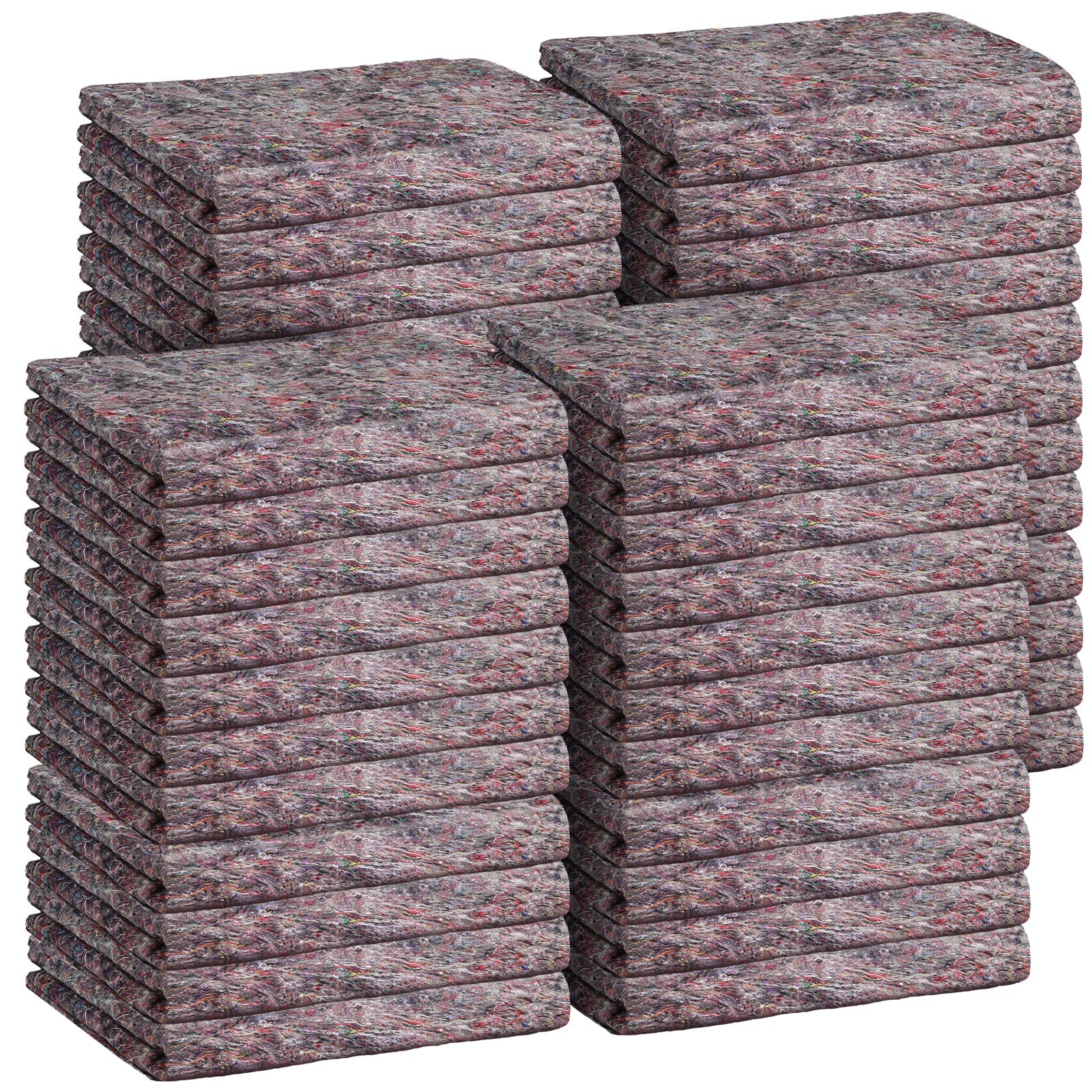 Photo 1 of 32 Pieces Textile Moving Blankets Bulk 54 x 72 Inch Furniture Blanket High Tensile Strength Pads Shipping Packing Blanket for Moving Furniture Floors Moves and Storage Equipment(Brown)