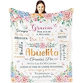 Nicetous Abuela Gifts, Abuelita Gifts, Abuela/Abuelita Blanket/Manta 50x60in, Regalos para Abuela/Abuelita en Español, Gift for Grandma in Spanish, Feliz Cumpleaños Abuela, Abuela Birthday Gifts