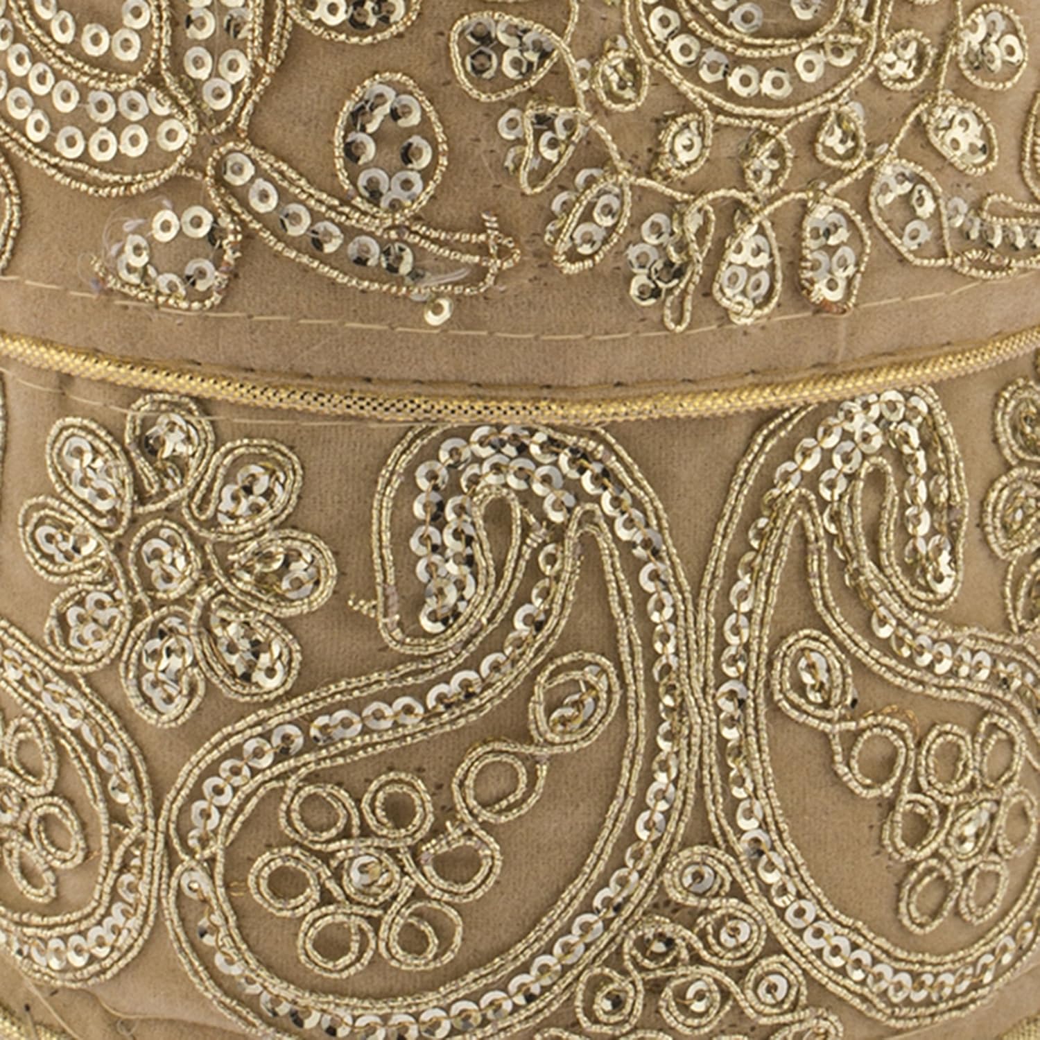 fashiondrobe women's silk potli (fawn)(fdvbp003)