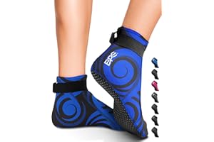 BPS New Zealand 'Smart' Neoprene Water Socks - 3mm Beach Booties Glued & Stitched - Anti-Slip Wetsuit Unisex Water Socks