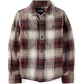 The Children's Place Boys Long Sleeve Flannel Button Down Shirt
