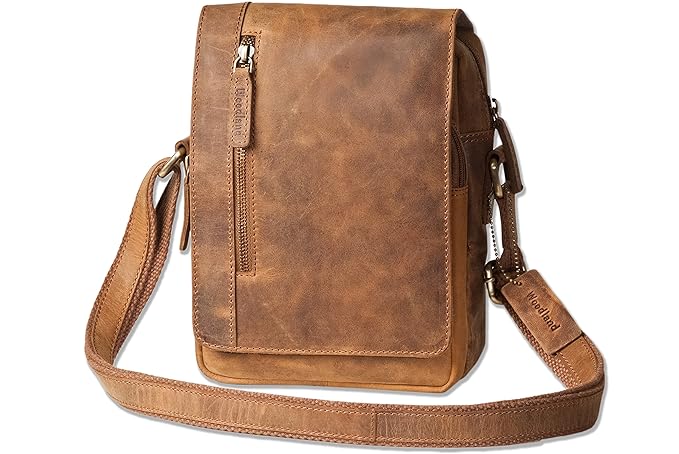 woodland leather sling bag