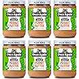 Once Again Organic Crunchy Peanut Butter, 16oz - Salt Free, Unsweetened - USDA Organic, Gluten Free Certified, Vegan, Kosher - Glass Jar - Case of 6