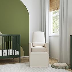 DaVinci Olive Upholstered Swivel Glider with Bonus