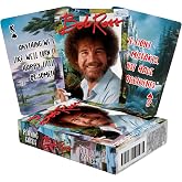 AQUARIUS Bob Ross Quotes Playing Cards Standard Size &ndash; Themed Novelty Deck with 52 Unique Painting Designs &ndash; Collectible Merchandise Gift for Teens and Adults