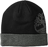 Timberland Men's Logo Watch Cap Beanie, Black, One