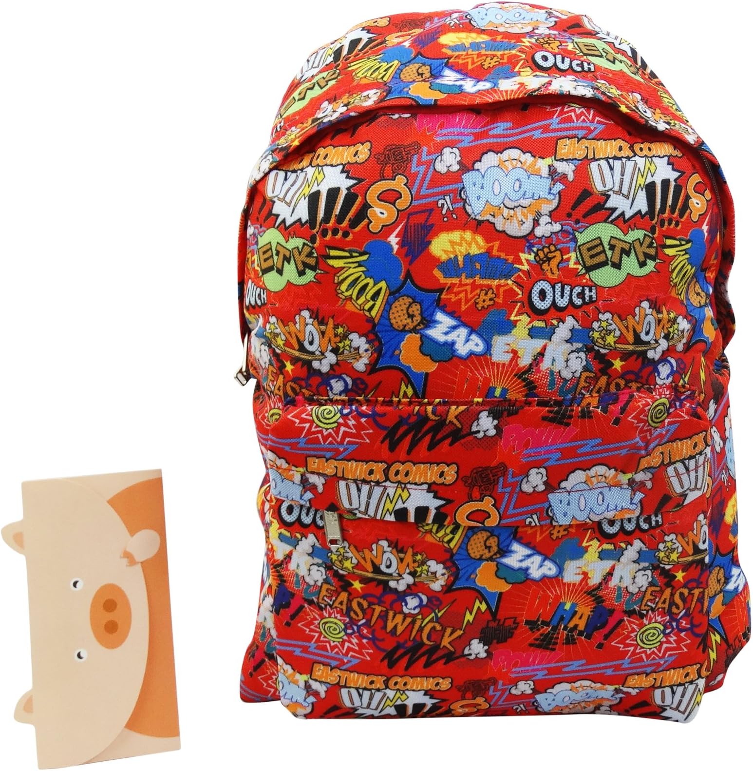 Eastwick Comic Backpack Daypack Travel Bag Freetime Red