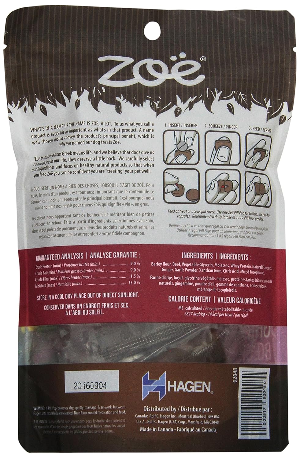 Zoe Pill Pops For Pets Healthy All Natural Dog Treats For Giving Medication Grilled Beef With Ginger