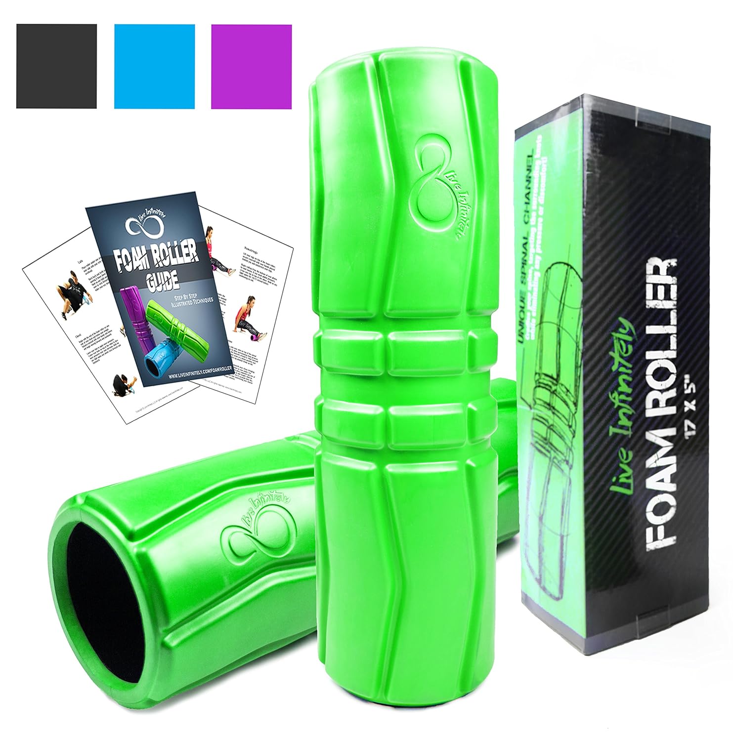 Live Infinitely Rodillo De Espuma Para Los Músculos De Live Infinitely Cm