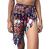 Wuchieal Women's Belly Dancing Belt Colorful Waist Chain Belly Dance Hip Scarf Belt