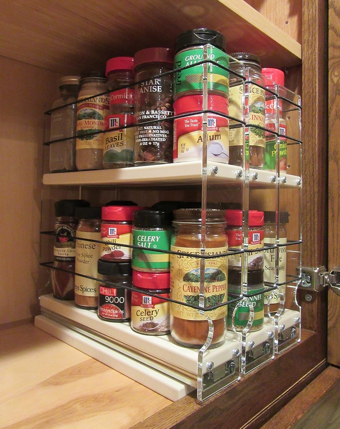 Vertical Spice 222x2x11 Dc Spice Rack Cabinet Mounted 3