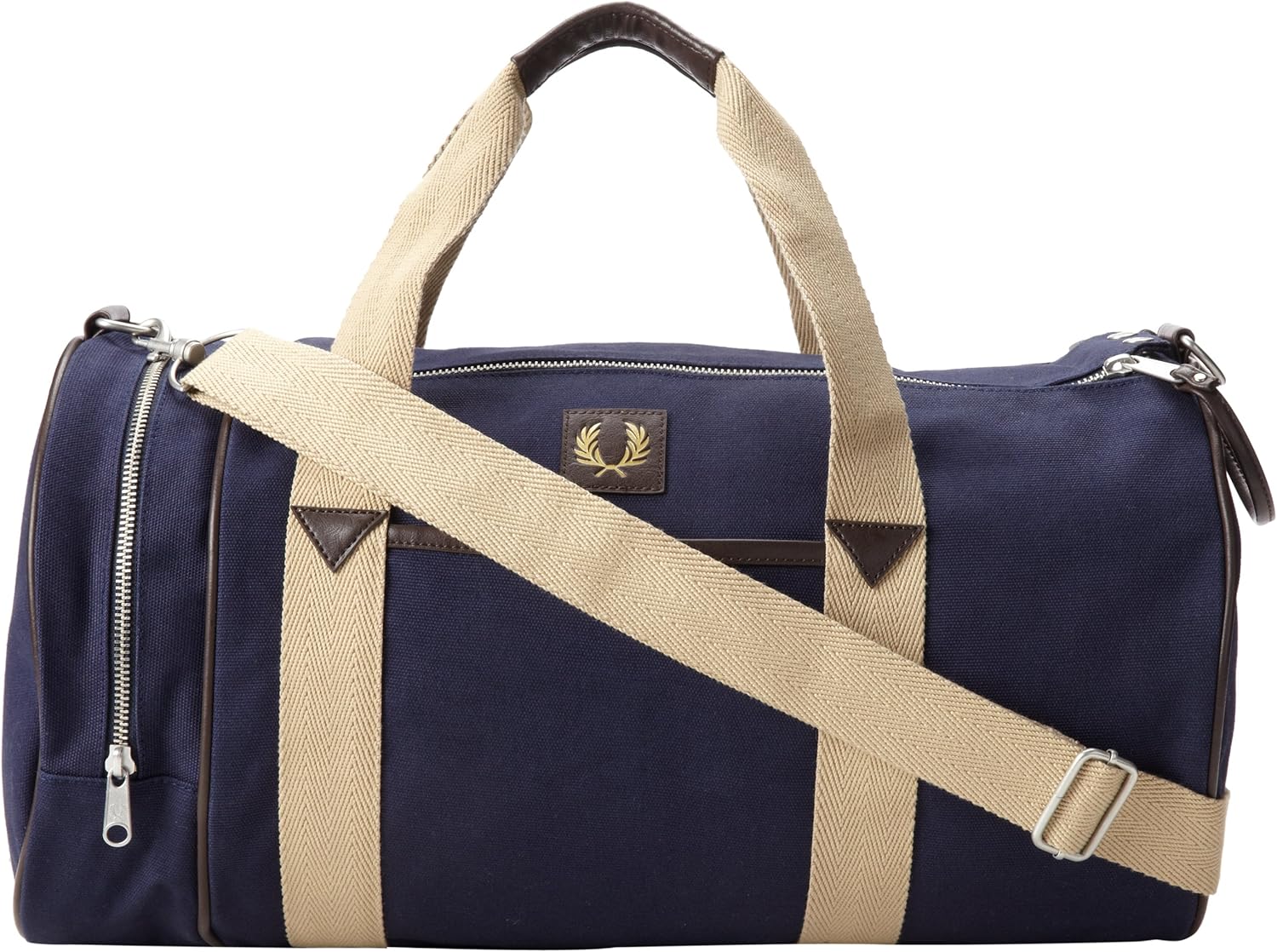 black fred perry duffle bag