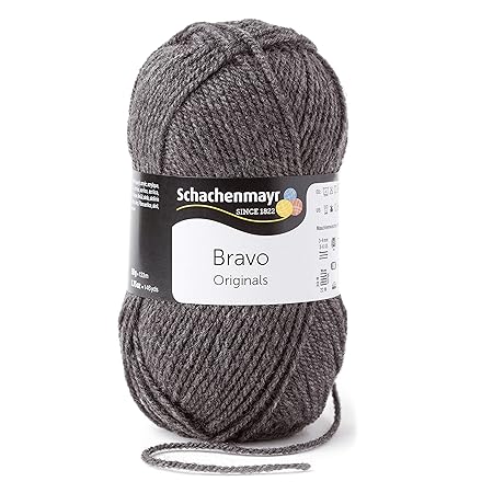 Schachenmayr Bravo 9801211-08319 mittelgraumeliert Handstrickgarn, Häkelgarn