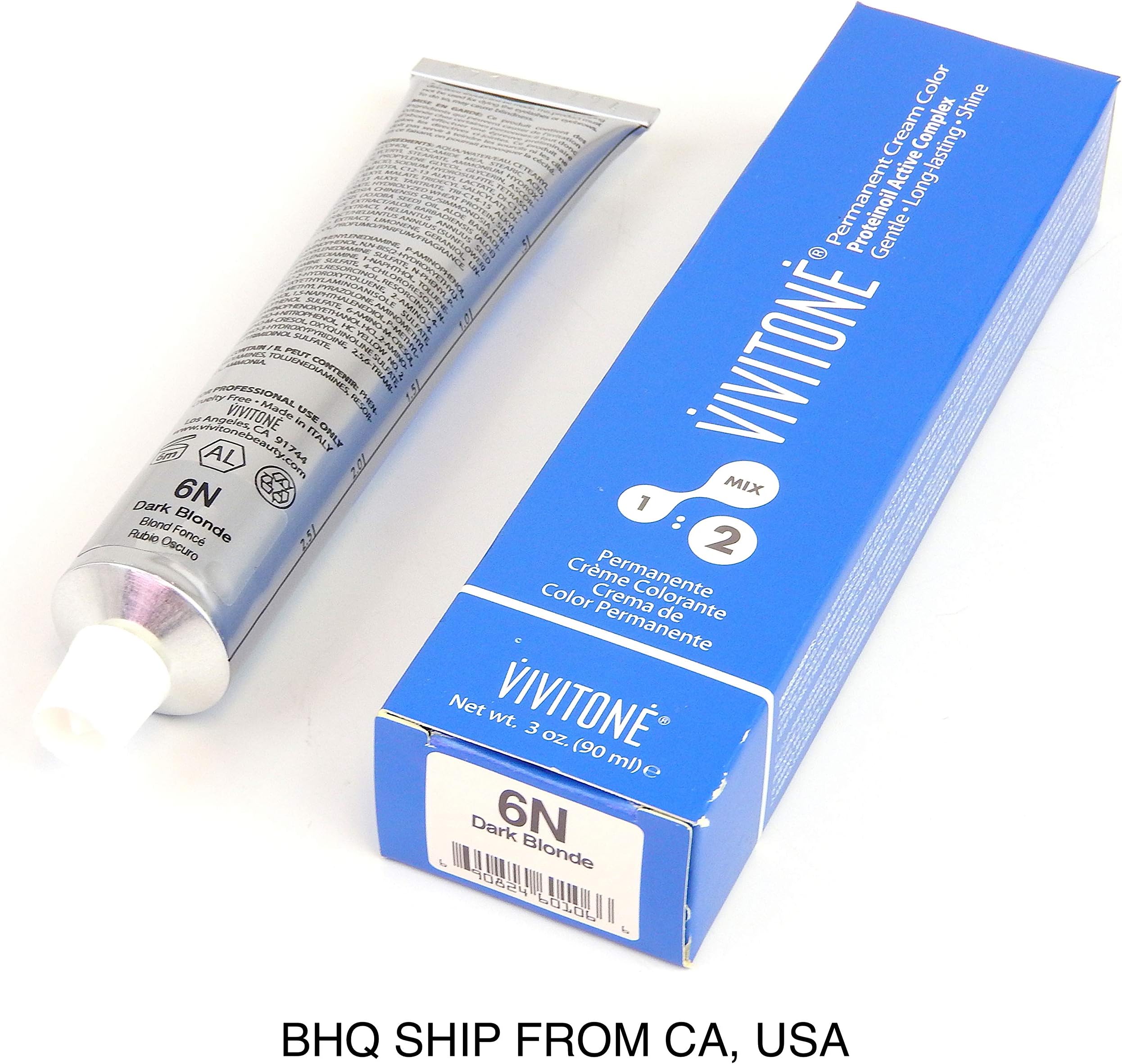 VIVITONE Permanent Cream Color 6N (Dark Blonde)
