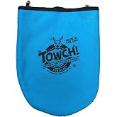Towch Disc Golf Towel Pouch - 3 to 5 Disc Bag - Choice of 11 Colors (Terrific Turquoise) 9.875*12.75 inch