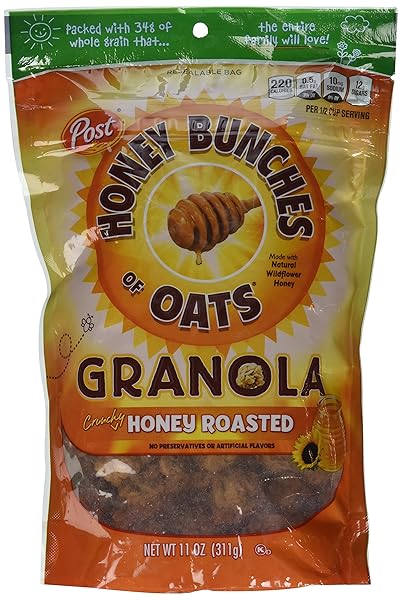 POST HONEY BUNCHES OF OATS, GRANOLA HONEY ROASTED,...