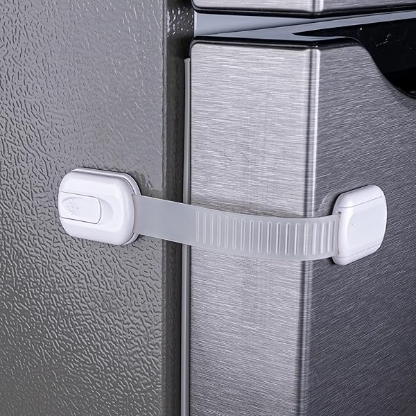 WAXIAYU Childproof Fridge Locks Adhesive Safety Cabinet Freezer Door